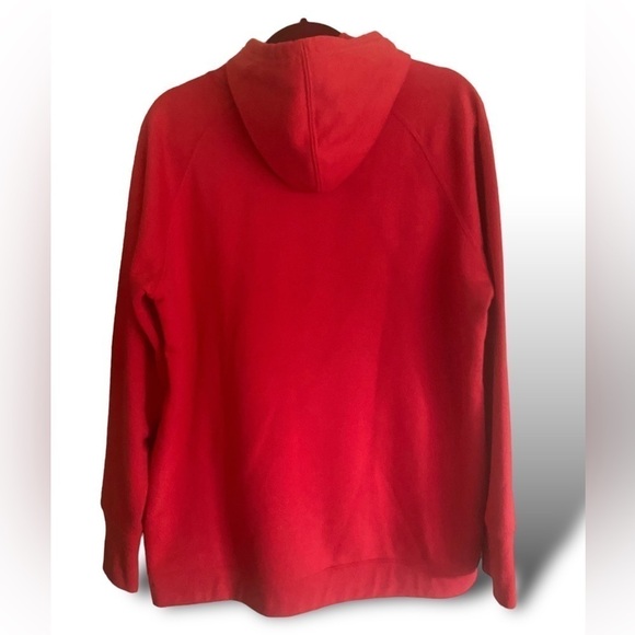 Champion Red Fleece Hoodie Mens Size XL/TG/EG Pre-Owned Excellent Condition - Picture 2 of 11